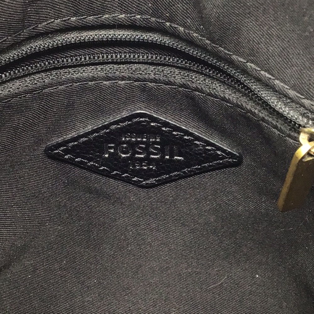 Fossil Black Pebble Leather Shoulder Bag - Picture 7 of 12